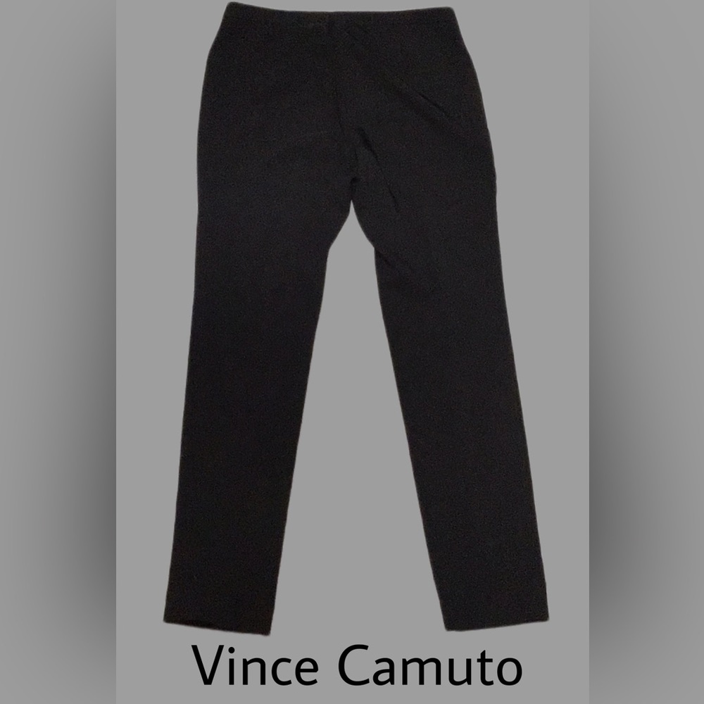 Vince Camuto Tailored‎ Straight Leg Dress Pants/Trousers, Black, Size 2